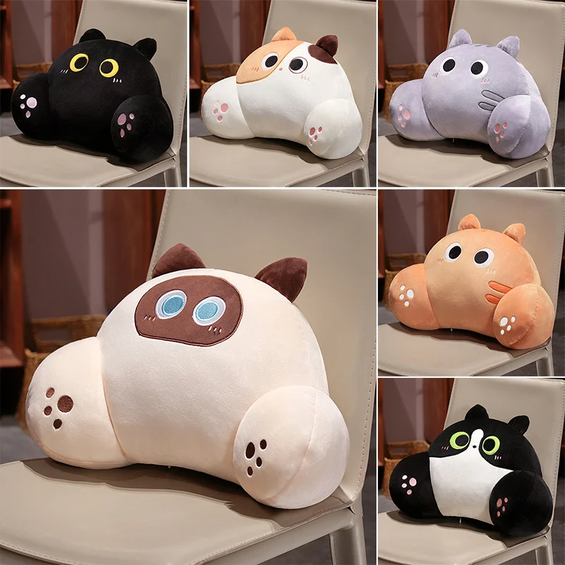 Gaming Chair Lumbar Pillow - Bantal Punggung Kucing Tebal Kursi Tempat