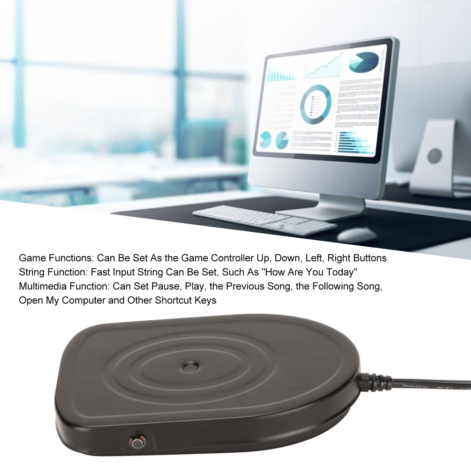 Usb Foot Pedal Gaming - Pedal Kaki Gaming Multi Fungsi 1.5Mm