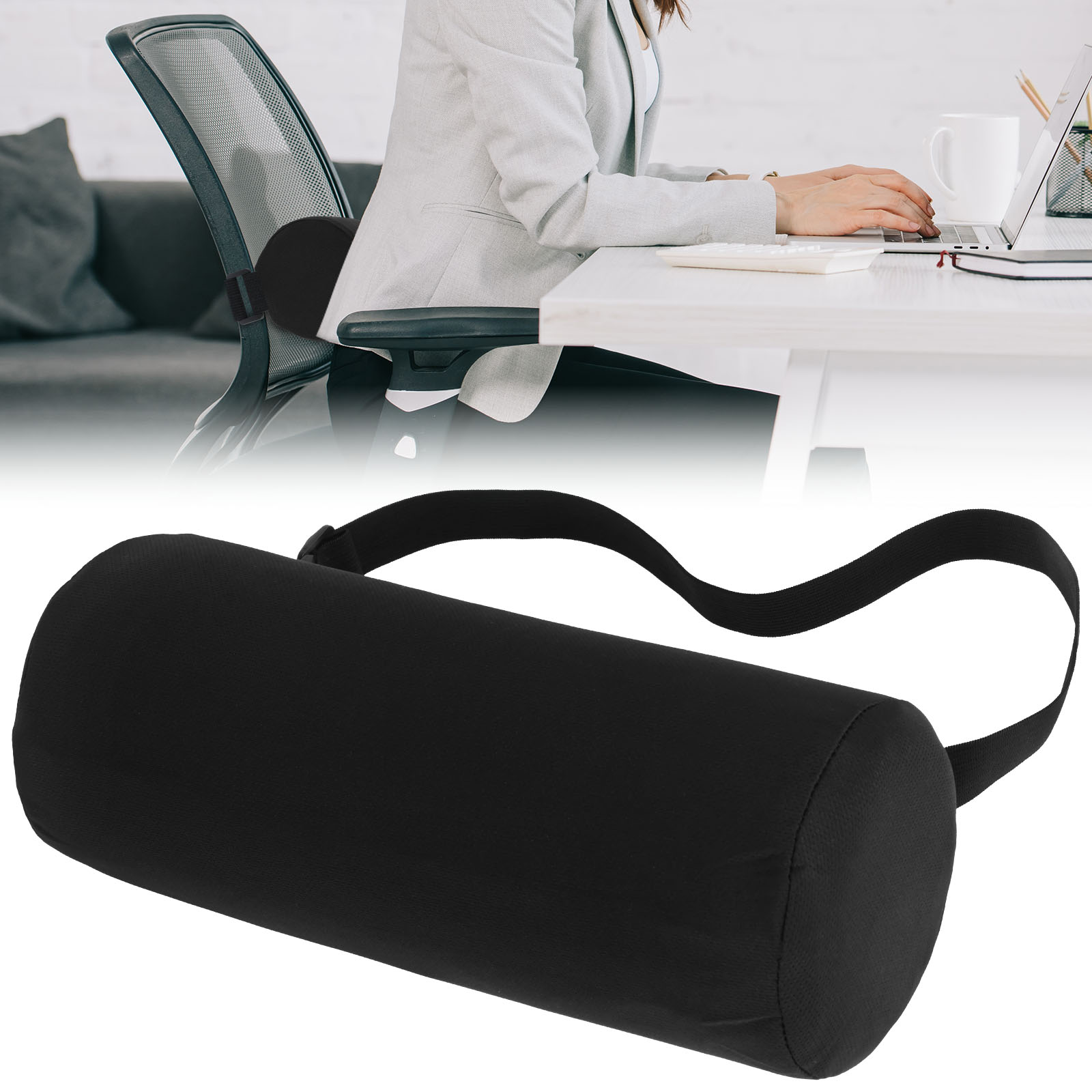 Gaming Chair Lumbar Pillow - Busa Memori Bantal Penopang Lumbar Bantal