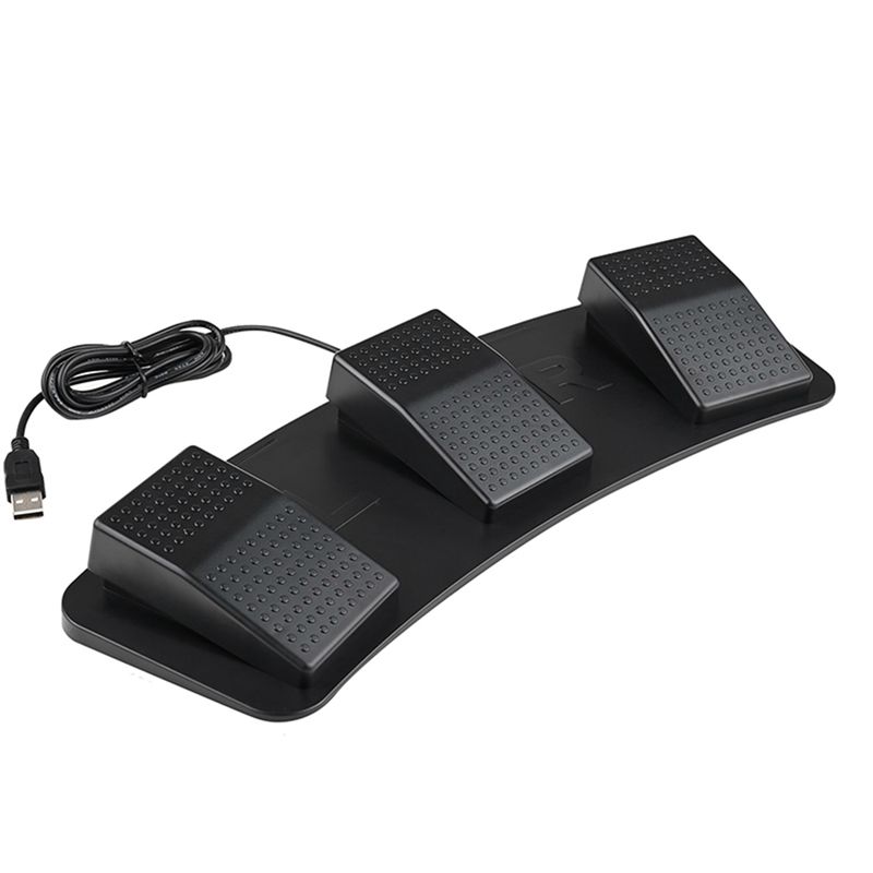 Usb Foot Pedal Gaming - A13E-USB Pengontrol Sakelar Tiga Kaki, Keyboard