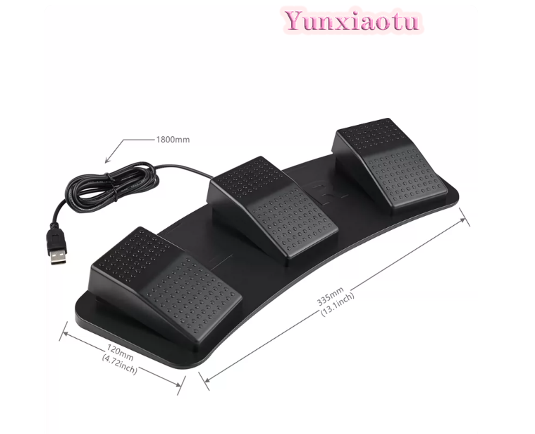 Usb Foot Pedal Gaming - Sakelar Kaki 3-Pedal USB yang Dapat
