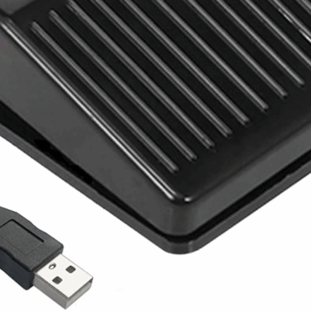 Usb Foot Pedal Gaming - Pedal Kaki USB Ergonomis, Satu Tombol,