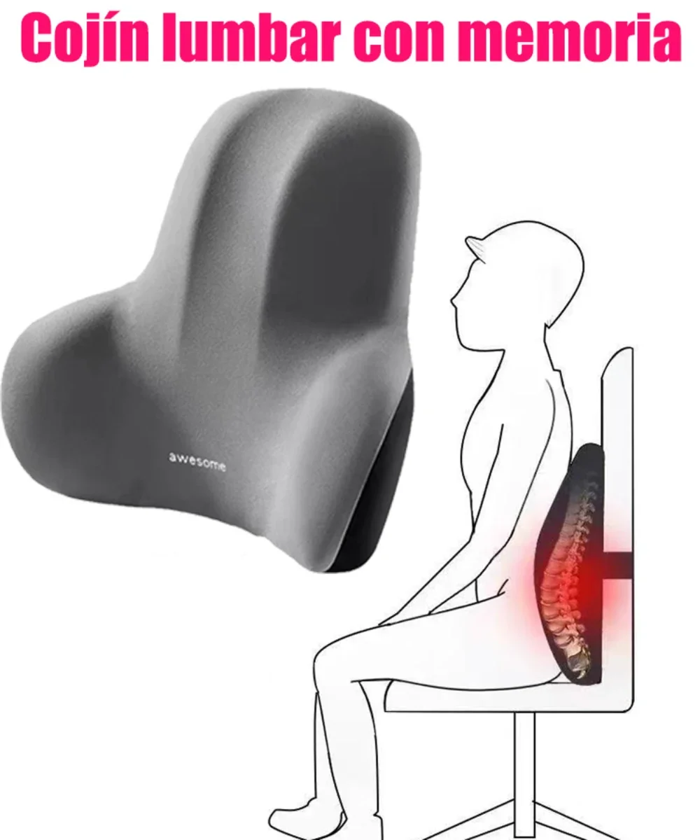 Gaming Chair Lumbar Pillow - Bantal punggung busa memori Lumbar untuk