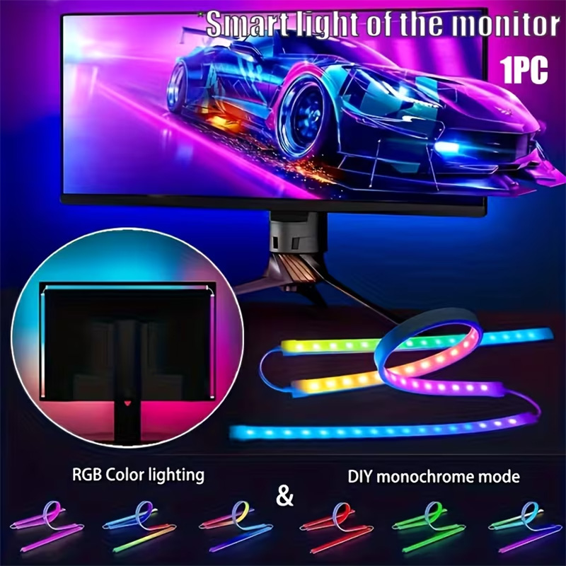 Pc Gaming Game - Lampu Gaming RGB Strip Lampu Latar