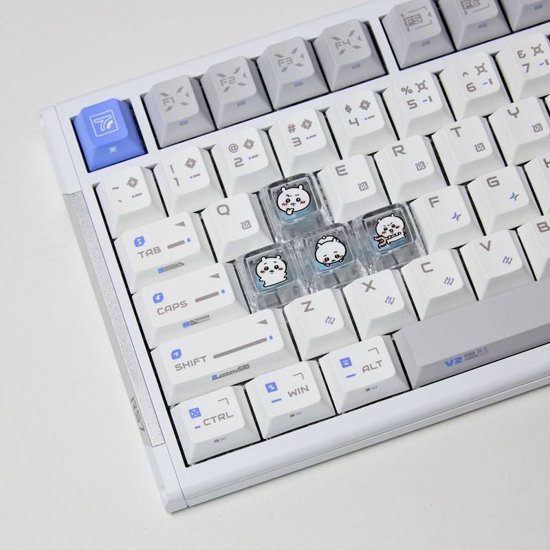 Pc Gaming Custom - Chiikawa 4 Buah Keycap Transparan Buatan