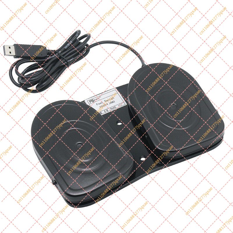 Usb Foot Pedal Gaming - Pengontrol Pedal Kaki Logam USB Ganda,