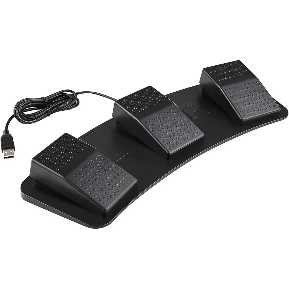 Usb Foot Pedal Gaming - Pedal Sakelar Tiga Tombol USB, Pengontrol