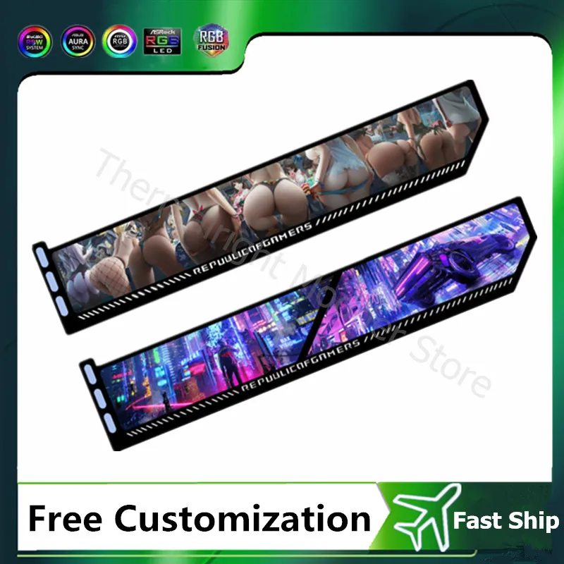 Pc Gaming Custom - Braket kartu grafis ARGB, dudukan GPU