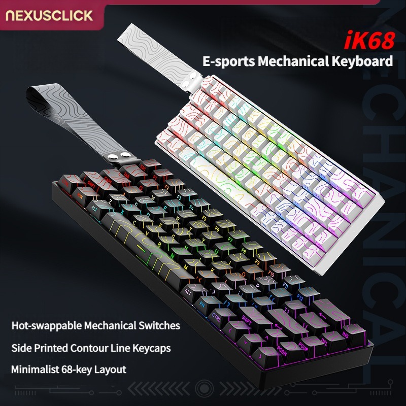 NexusClick iK68 Mini Mechanica - Anti-Ghosting Keyboard ulasan dan harga