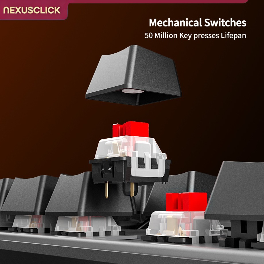 NexusClick 88 Key Hot Swappabl - Anti-Ghosting Keyboard ulasan dan harga