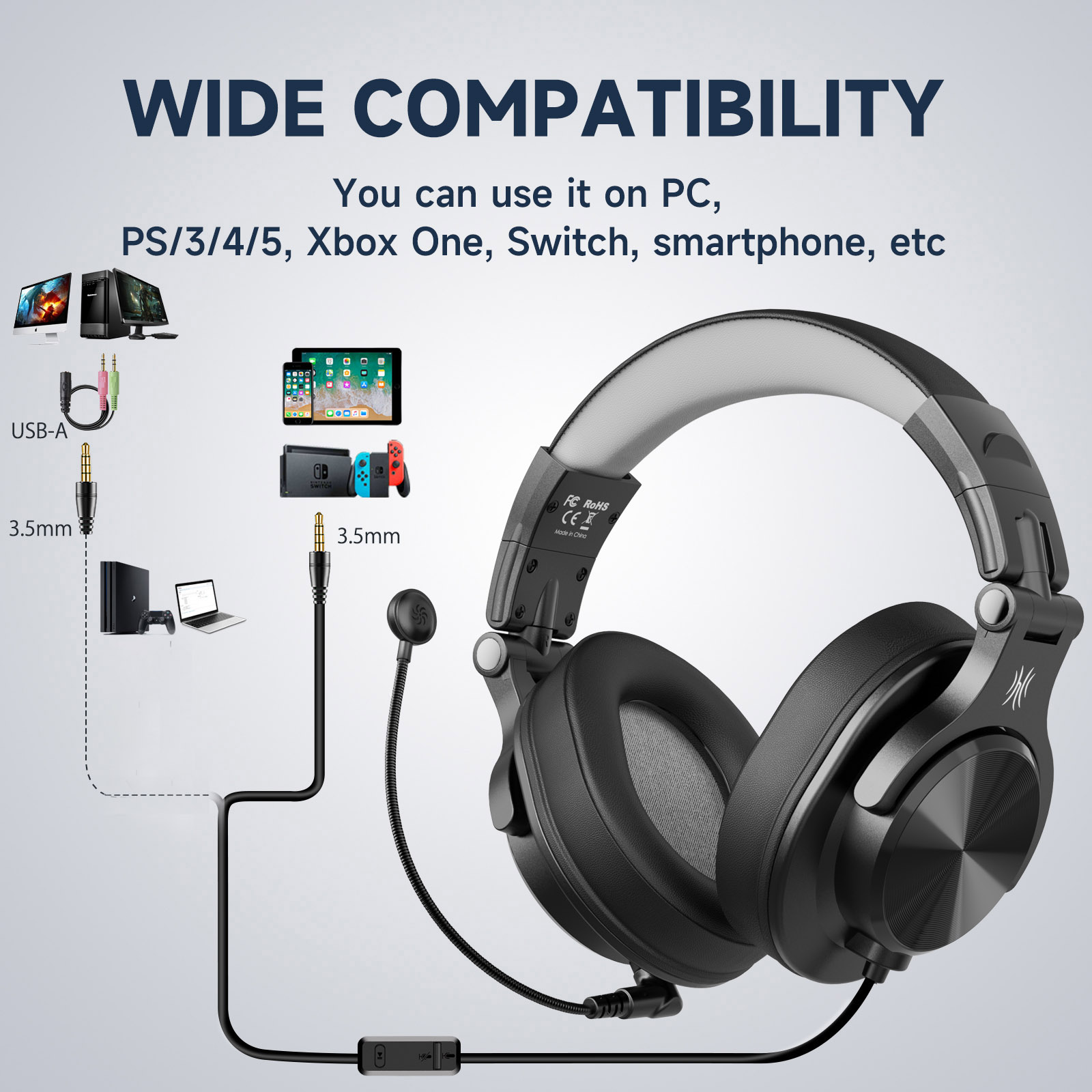 Oneodio A71D Headset game komp - Pc Gaming Y Monitor ulasan dan harga