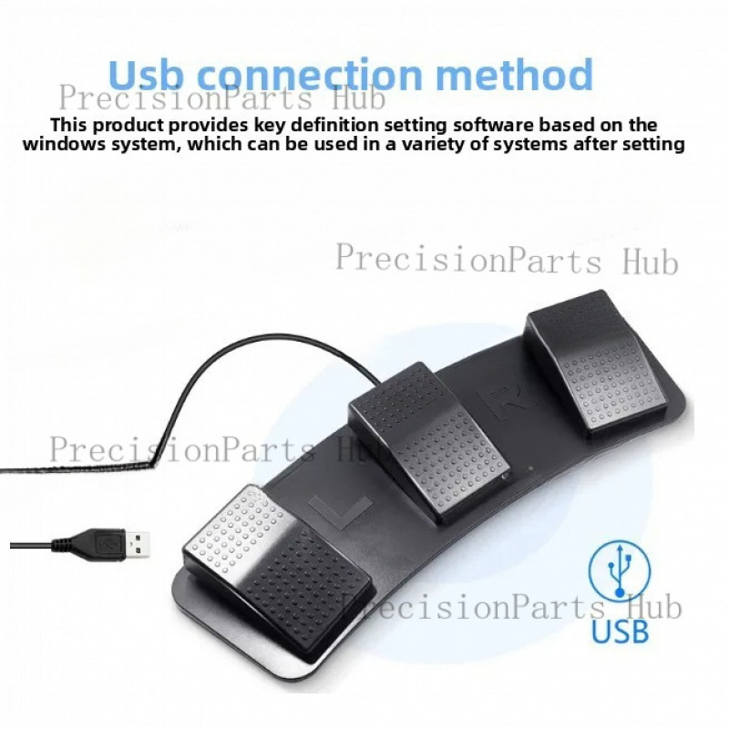 Sakelar Kaki USB 3-Pedal yang  - Usb Foot Pedal Gaming ulasan dan harga