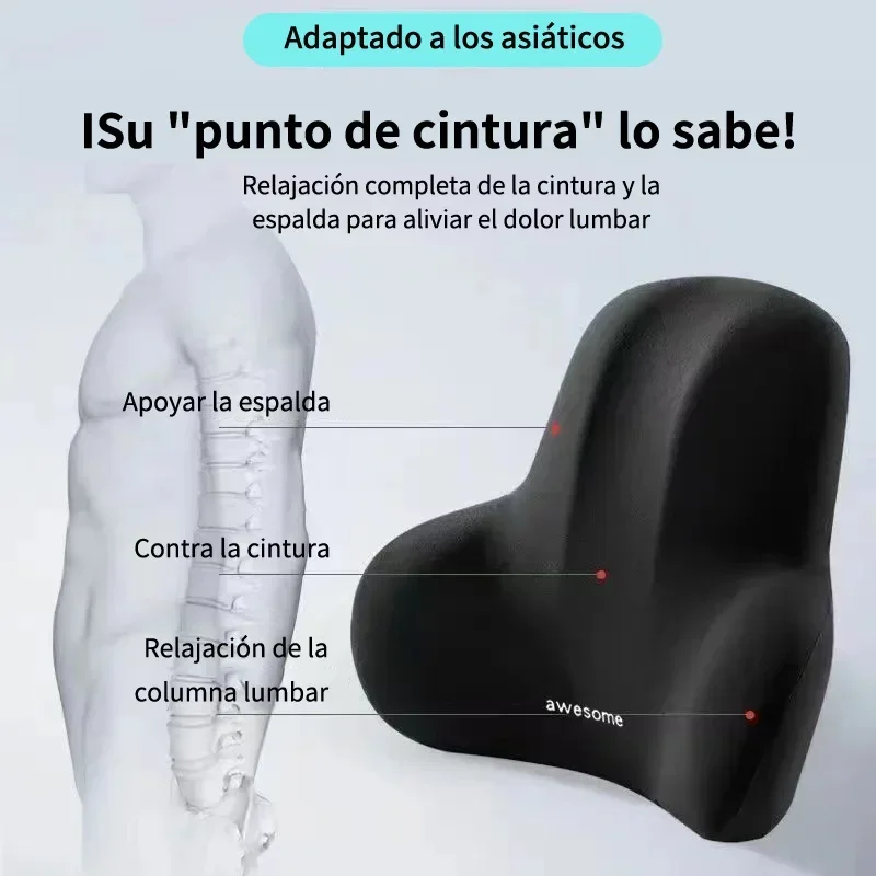 Bantal punggung busa memori Lu - Gaming Chair Lumbar Pillow ulasan dan harga
