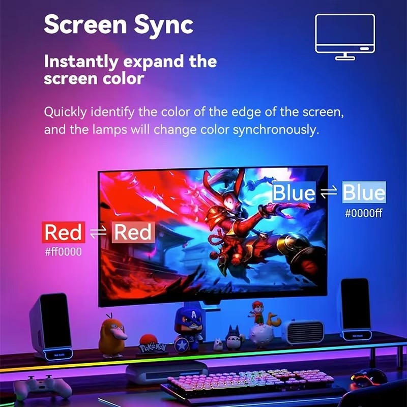 Lampu Gaming RGB Strip Lampu L - Pc Gaming Game ulasan dan harga