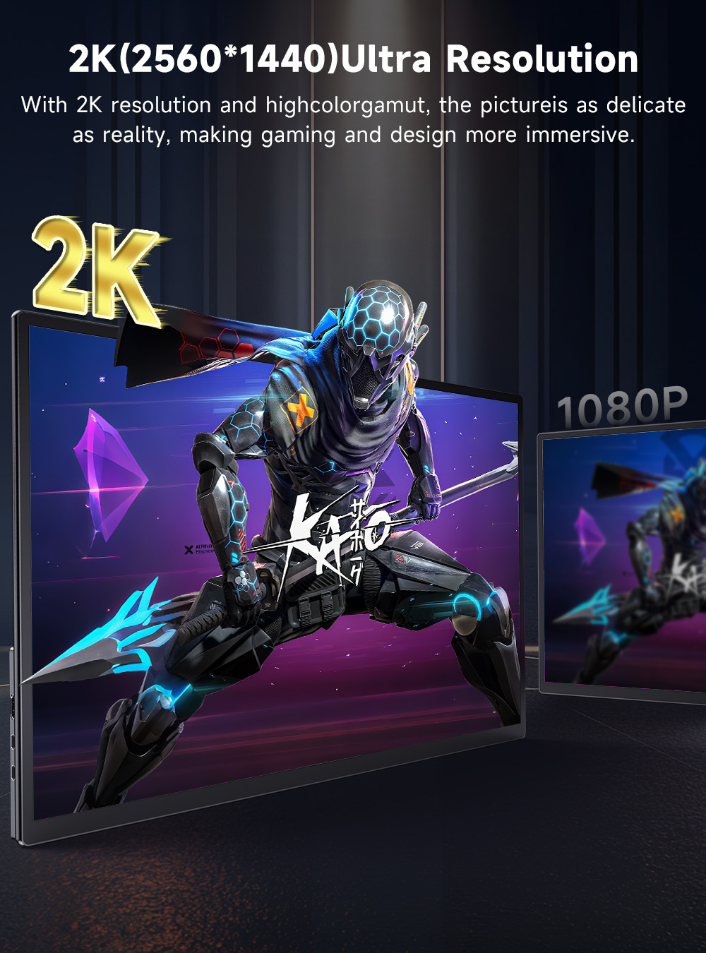 Monitor Portabel UPERFECT 23.8 - Pc Gaming Y Monitor ulasan dan harga