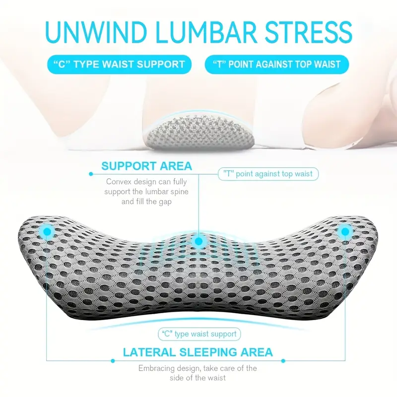 Bantal Lumbar Busa Memori Ergo - Gaming Chair Lumbar Pillow ulasan dan harga