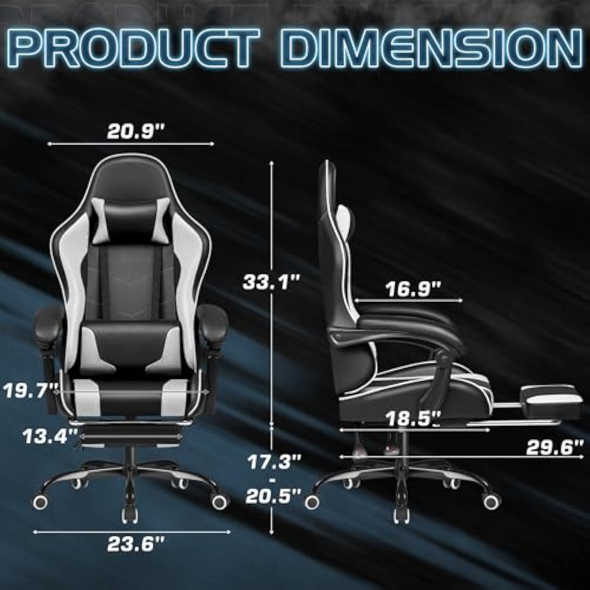 Kursi Gaming dengan Ketinggian - Gaming Chair Lumbar Pillow ulasan dan harga