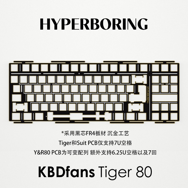 HYPERBORING Tiger80 Papan Posi - Pc Gaming Custom ulasan dan harga
