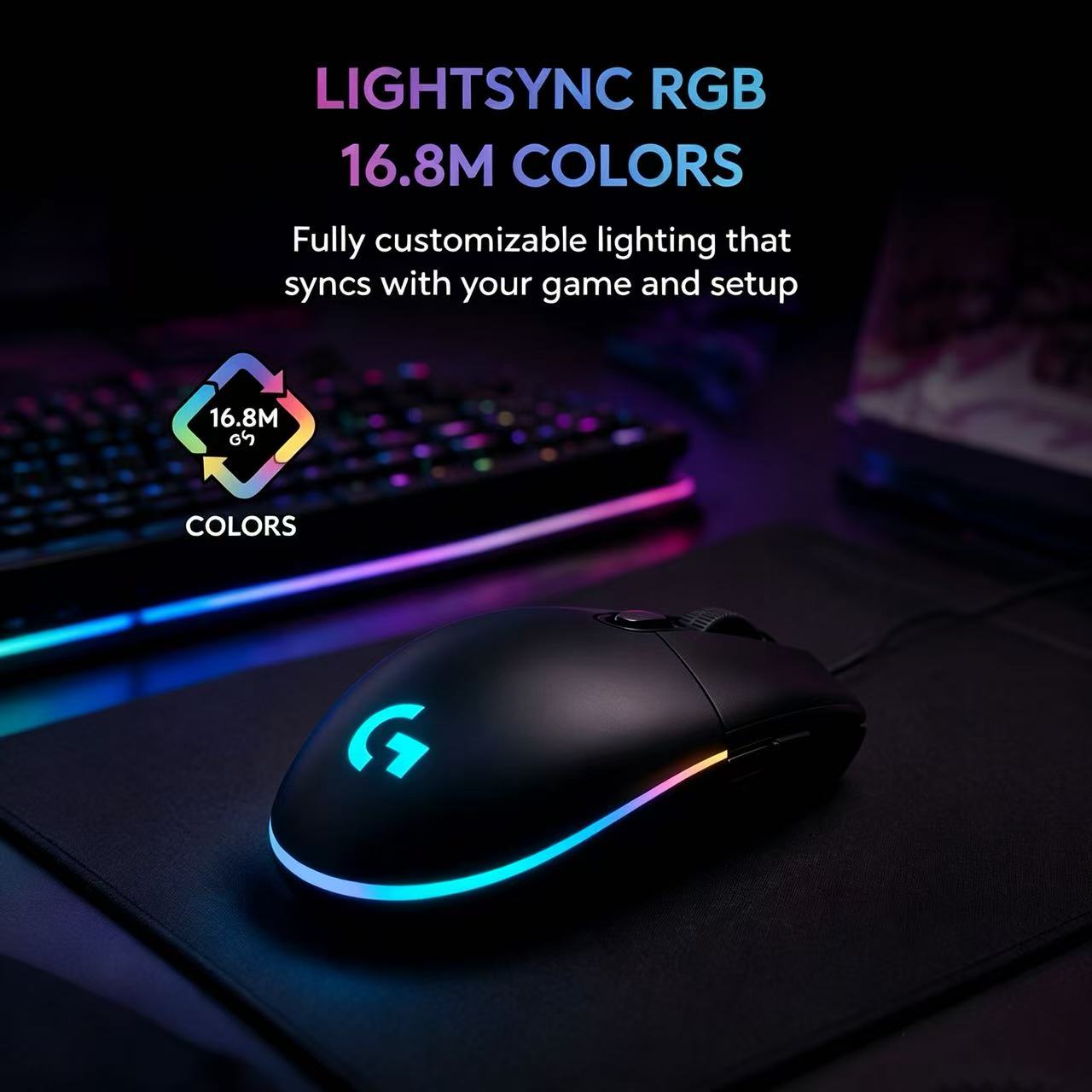 Logitech G102 Mouse Gaming Ber - Pc Gaming Cs2 ulasan dan harga